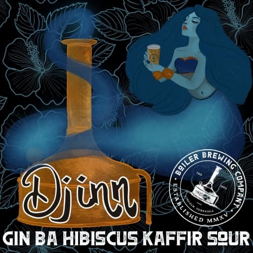 Djinn: Gin Barrel-Aged Hibiscus Kaffir Sour