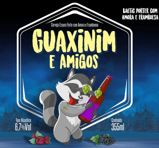 Baltic Porter Com Amora e Framboesa - Colab. Cervejaria Guaxinim E Amigos