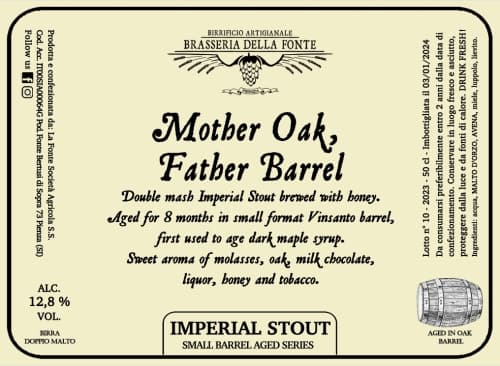 Mother Oak, Father Barrel