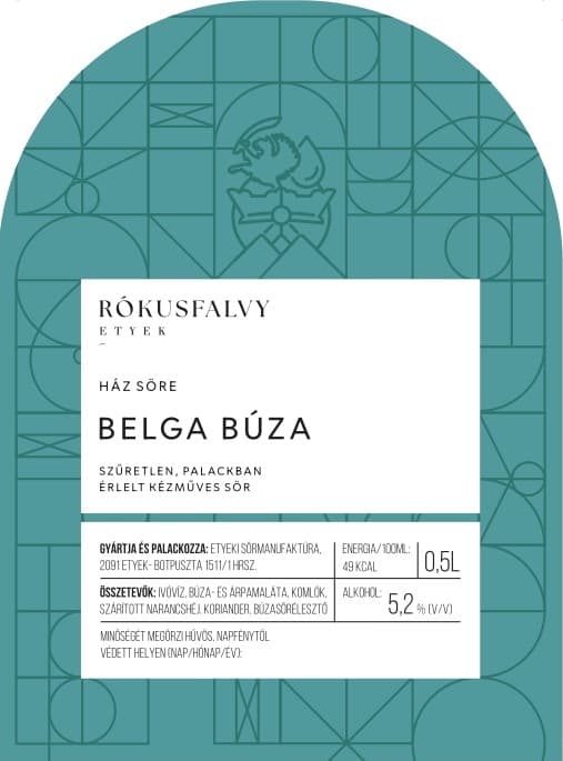 Rókusfalvy Ház Söre Belga Búza