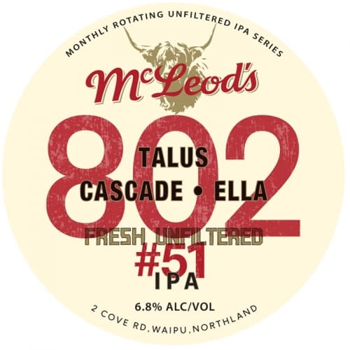 802 #51 Unfiltered IPA