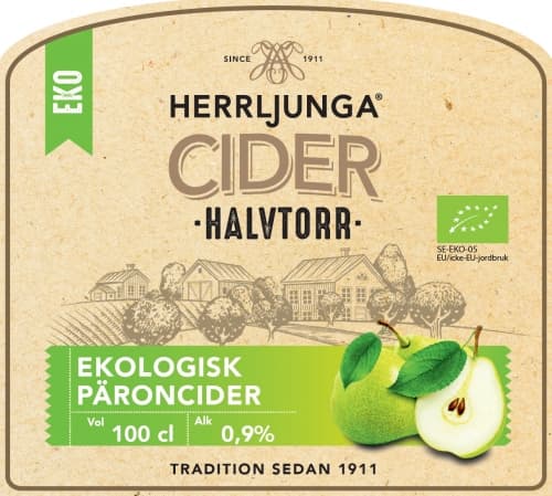 Halvtorr ekologisk päroncider (0.9%)