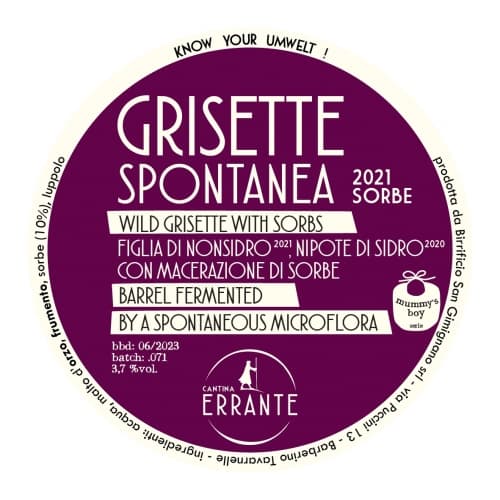 Grisette Spontanea 2021 - Sorbe