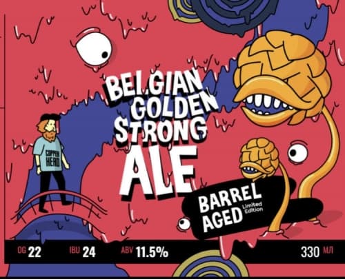 Belgian Golden Strong Ale Barrel Aged