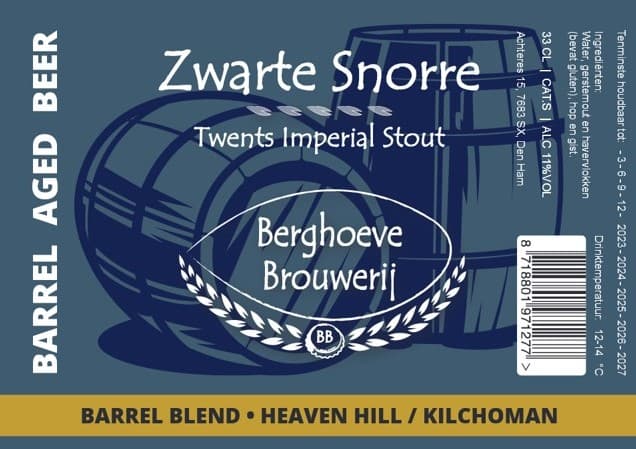 Zwarte Snorre Barrel Blend - Heaven Hill / Kilchoman