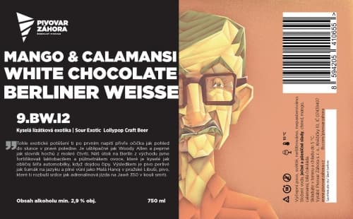 Berliner Weisse Mango & Calamansi White Chocolate /// 9.BW.I2