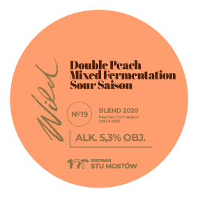 WILD#19 Double Peach Mix Fermentation Sour Saison
