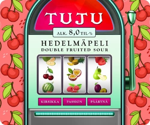 Hedelmäpeli - Kirsikka, Passionhedelmä, Päärynä