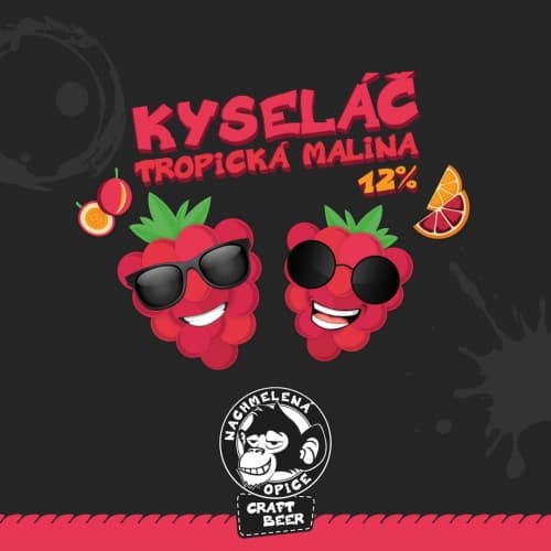 Kyseláč tropická malina 12%