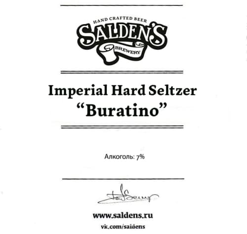 Imperial Hard Seltzer Buratino