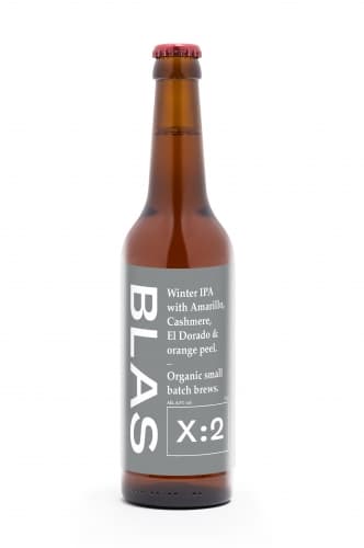 X:2 Winter IPA With Amarillo, Cashmere, El Dorado & Orange Peel.