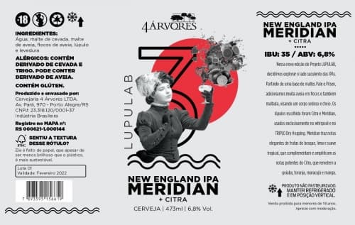 LUPULAB #3 - NEIPA Com Meridian E Citra