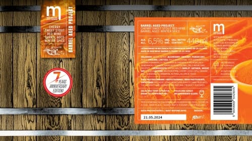 Barrel Aged Project: Cherry Sweet Stout - Winter Spice Red Wine Barrel Aged