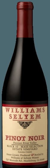 Block 10 Mass Selection Estate Vineyard Pinot Noir