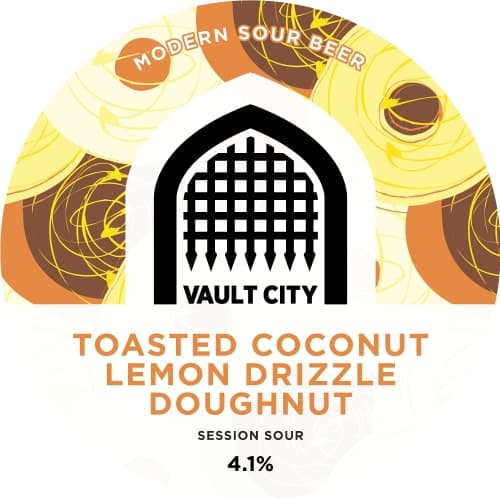 Toasted Coconut Lemon Drizzle Doughnut