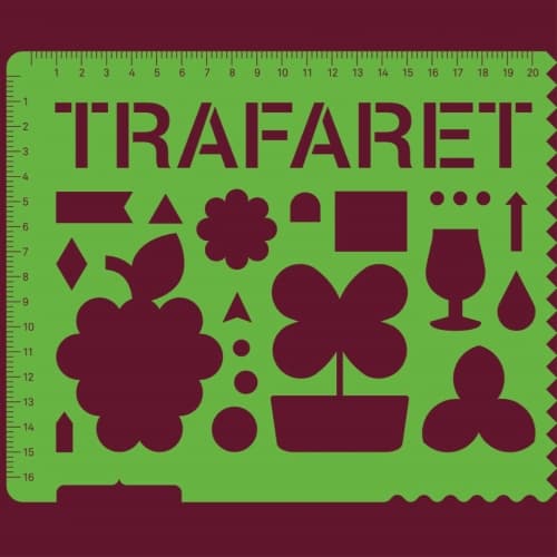 Trafaret: Raspberry + Basil