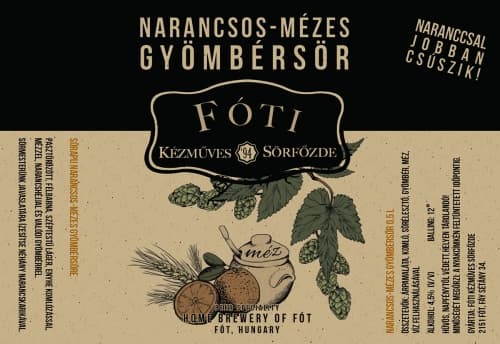 Narancsos-Mézes Gyömbérsör