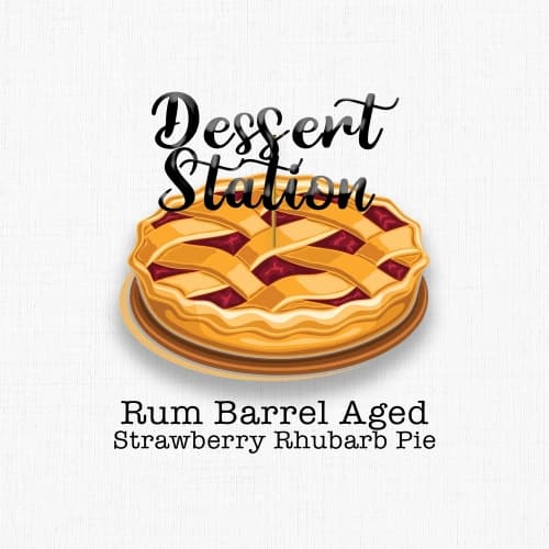 Rum Barrel Aged Strawberry Rhubarb Pie