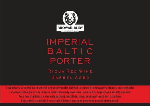 Imperial Baltic Porter Rioja Red Wine Barrel Aged