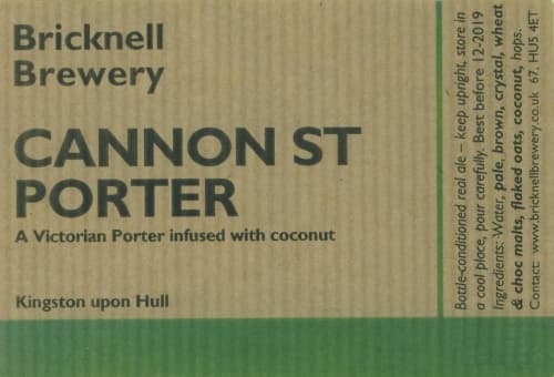 Cannon Street Porter (coconut)