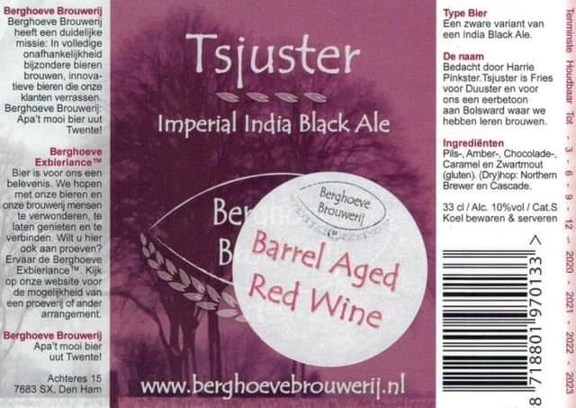 VAT#03 Tsjuster Barrel Aged Red Wine