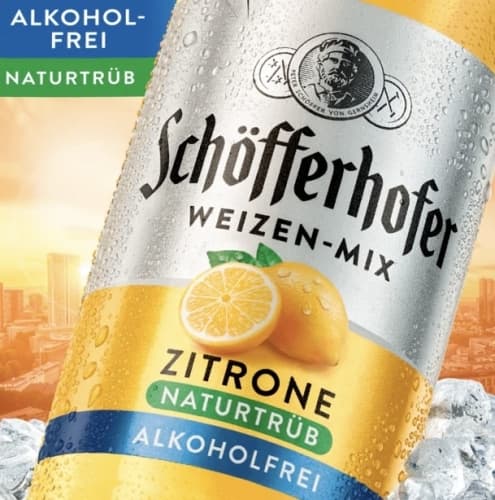 Schöfferhofer Weizen-Mix Zitrone Naturtrüb Alkoholfrei