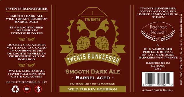 Twents Bunkerbier Barrel Aged Wild Turkey Bourbon