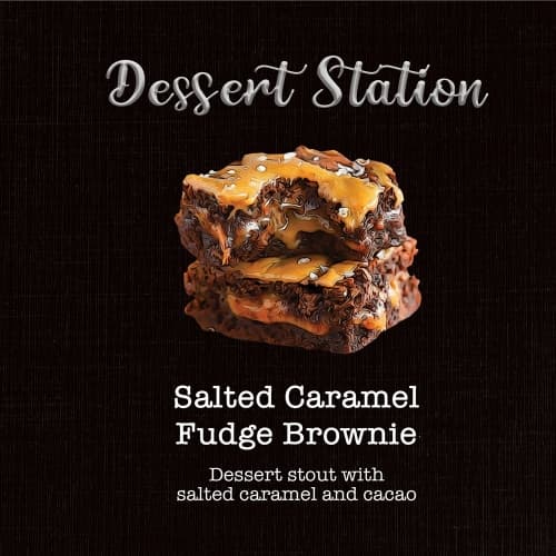 Dessert Station: Salted Caramel Fudge Brownie