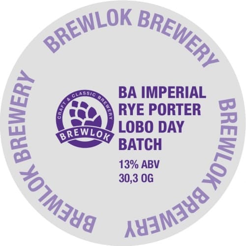 BA Imperial Rye Porter Lobo Day Batch