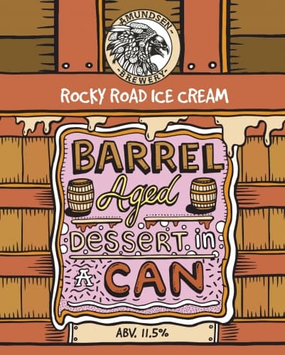 Barrel Aged Dessert In A Can - Rocky Road Ice Cream