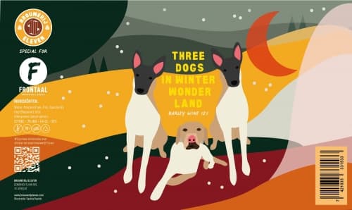 Three Dogs In Winter Wonderland