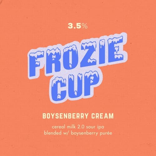 Frozie Cup: Boysenberry Cream