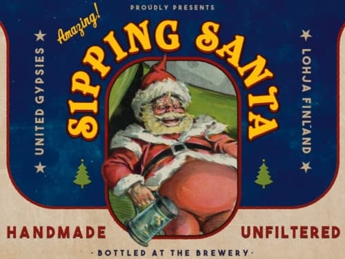 Sipping Santa