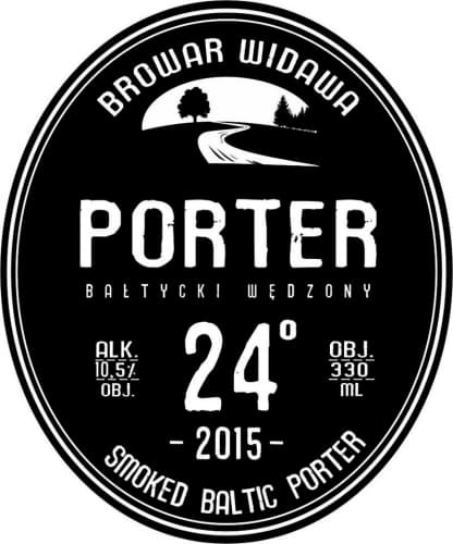 Porter Bałtycki Wędzony 24° (Smoked Baltic Porter 24°)
