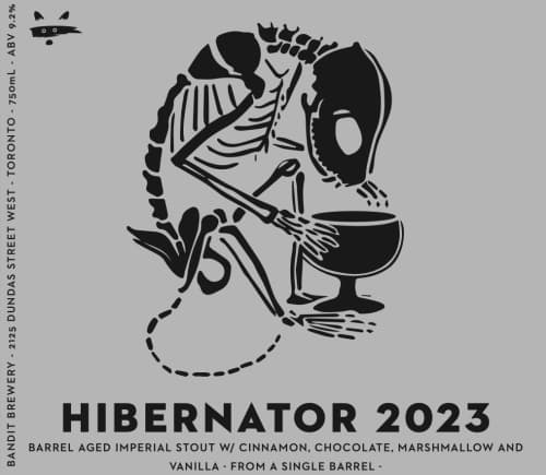 Hibernator (2023) - Barrel Aged Imperial Stout W/ Cinnamon, Chocolate, Marshmallows And Vanilla
