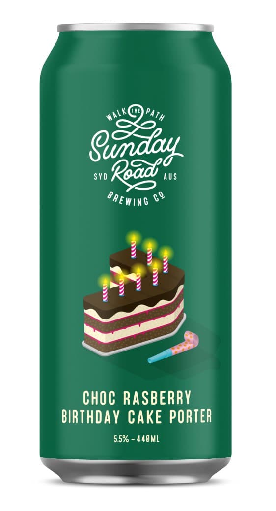 Choc Raspberry Birthday Cake Porter