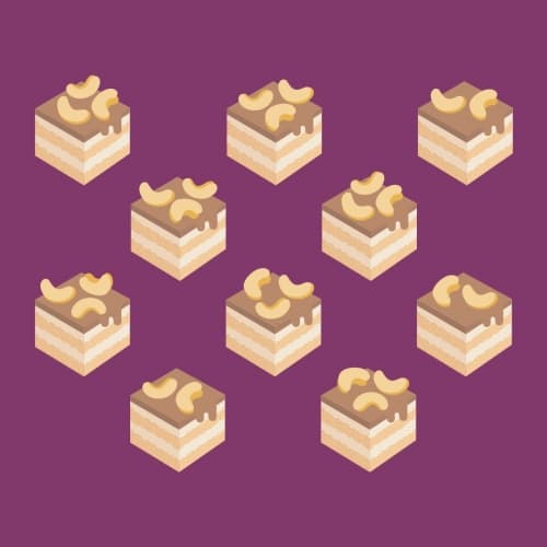 Cashew Cake Bites