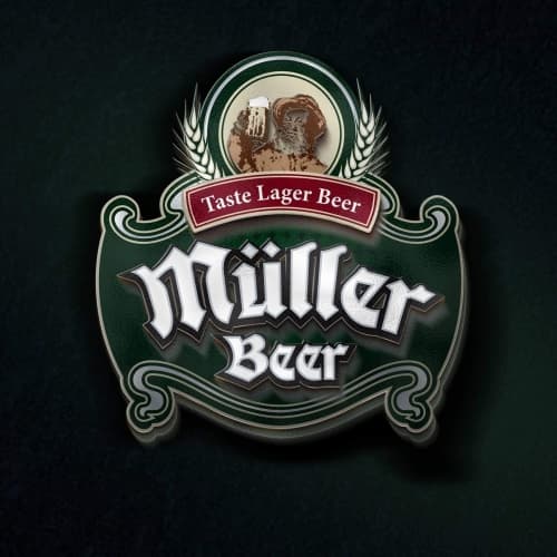 Müller Beer (True Lager Beer / Taste Lager Beer)