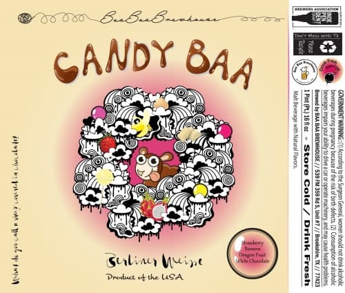 Candy Baa - Strawberry, Banana, Dragon Fruit & White Chocolate