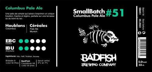 SB #51 - Colombus Pale Ale