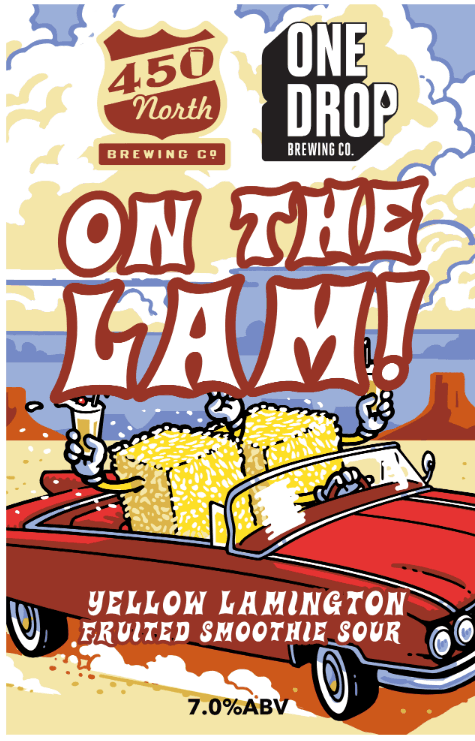 On the Lam Yellow Lamington Smoothie Sour