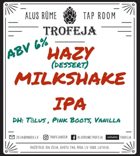 HAZY MILKSHAKE IPA