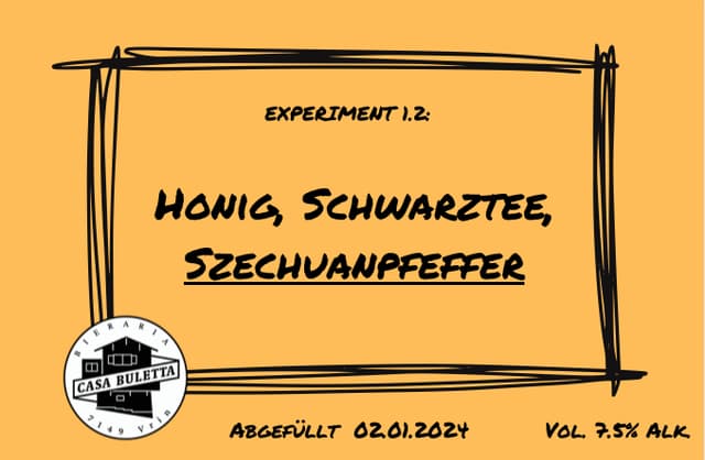Experiment 1.2: Honig, Schwarztee, Szechuanpfeffer