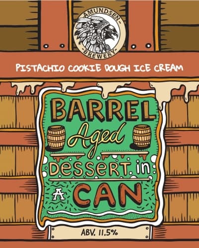 Barrel Aged Dessert In A Can - Pistachio Cookie Dough Ice Cream