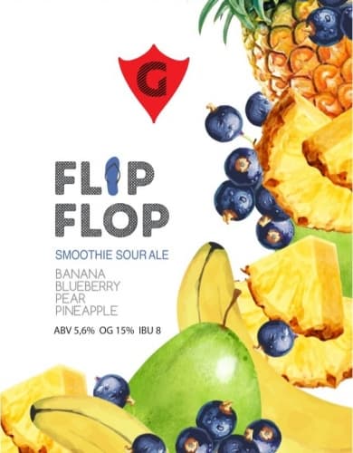 FLIP FLOP 10 | banana • blueberry • pear • pineapple