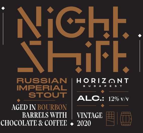 Night Shift Vintage 2020 Russian Imperial Stout Aged In Bourbon Barrels With Chocolate & Coffee