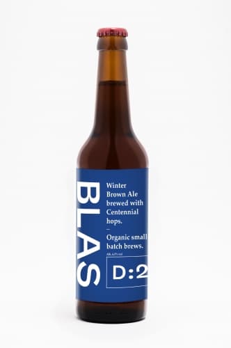 D:2 Winter Brown Ale brewed with Centennial hops.