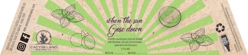 When the Sun Gose Down (Mint & Lime)