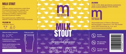 Maryensztadt Klasycznie Milk Stout