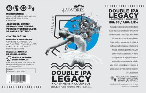 LUPULAB #5 - Double Ipa Com Legacy, Cashmere E Columbus
